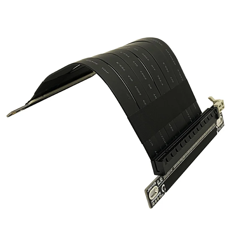كابل تمديد بطاقة جرافيكس PCI-E X16 3.0 ثابت بسرعة كاملة متوافق مع ITX A4 هيكل فوليو مزدوج الاتجاه العكسي