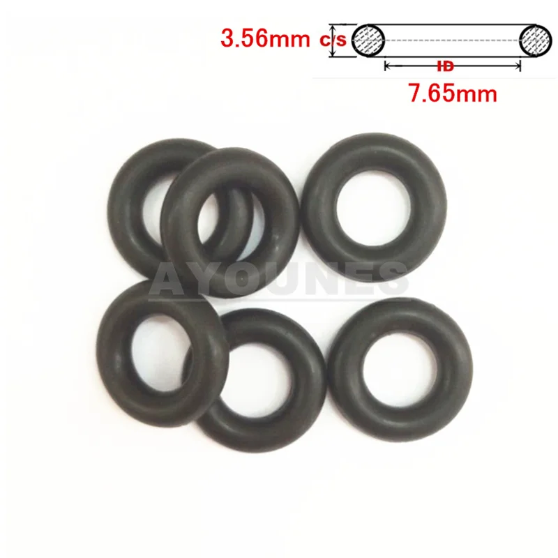 Partial Area Free Shipping 500unit rubber orings 7.65*3.56mm for fuel injector repair kits (AY-O2044)