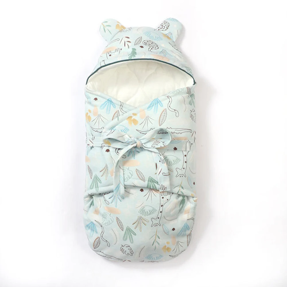 Babies Warm Sleeping Bags Newborn Baby Cocoon Swaddle Wrap Envelope Cotton Baby Blanket Swaddling Stroller Kids Wrap Sleepsack