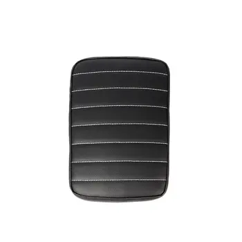 適用於哈雷戴維森 Dyna Sportster Touring Cruiser Chopper Bobber 的 PU 皮革矩形後座乘客墊,附 8 個吸盤。 10 最佳銷售 鮑伯座椅 - №8