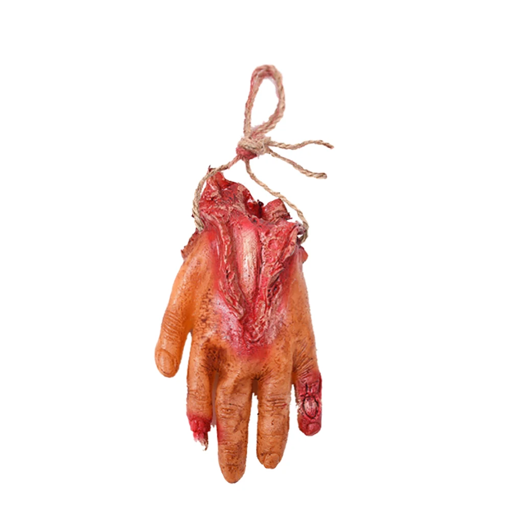 Severed Bloody Hand Fake Scary Halloween Broken Body Parts Party Hanging Ornament Horror Props Organ Decor Haunted House