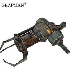 Paper Model HD Drawings Half-Life 2 Science Fiction Pistol