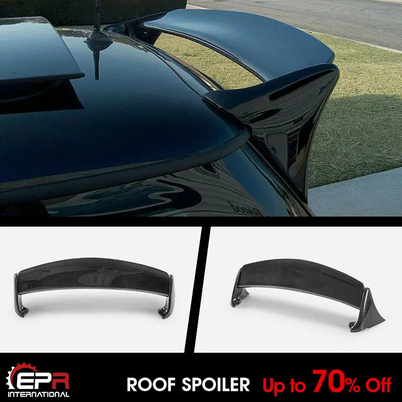 For Mini R50 R53 Mini Cooper AQR Style Carbon Glossy Rear Spoiler Roof Wing Exterior accessories kit