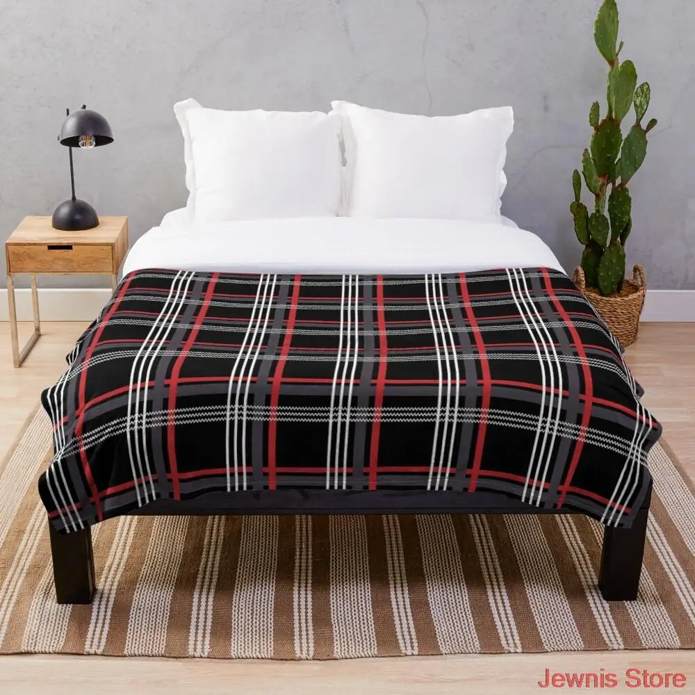 

GTi Tartan Blanket Snowflake Wool Blanket Coral Fleece Bedspread Blankets Portable Blanket