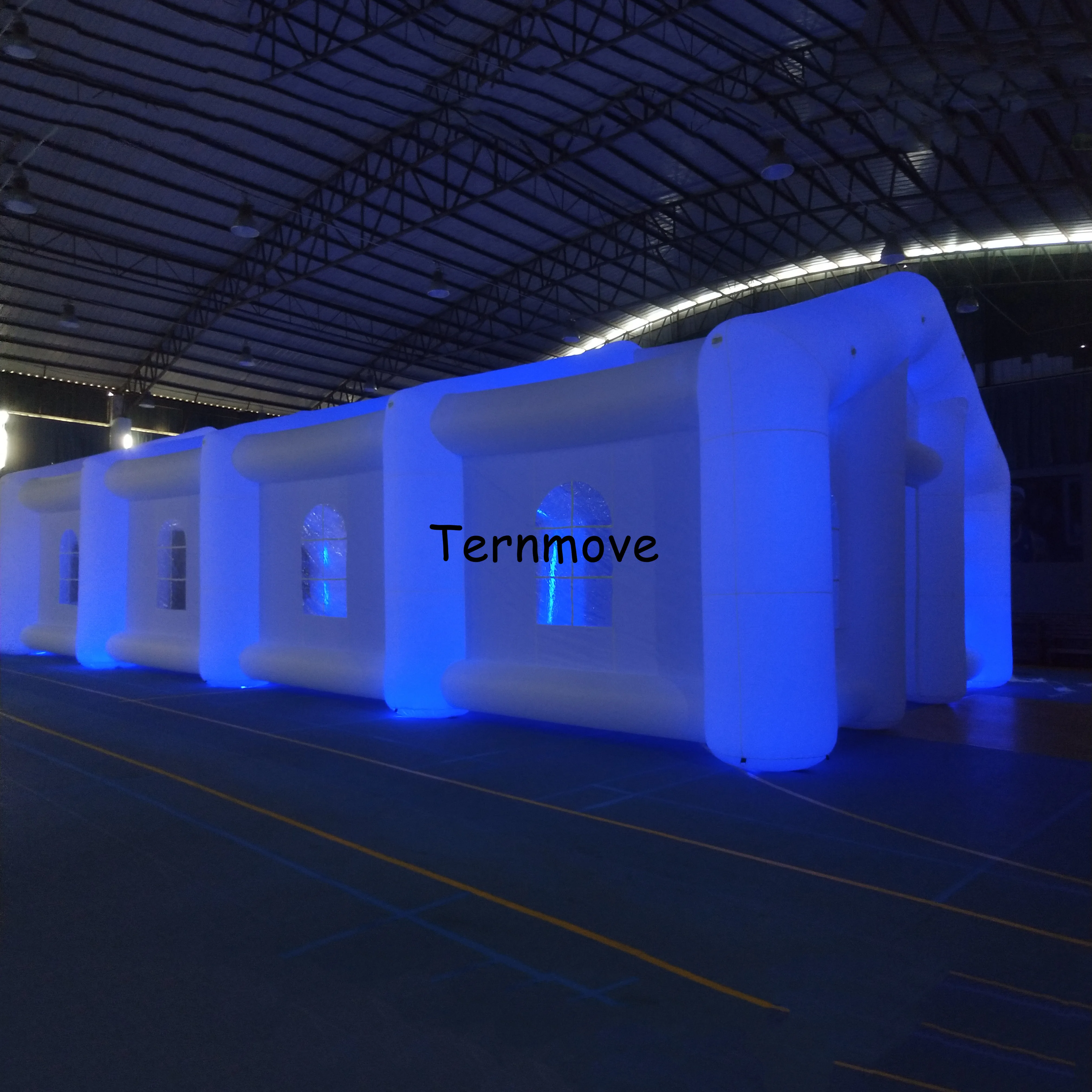 Automobile led flashing inflatable giant car workstation spray paint booth tan spray booths with led light for cars