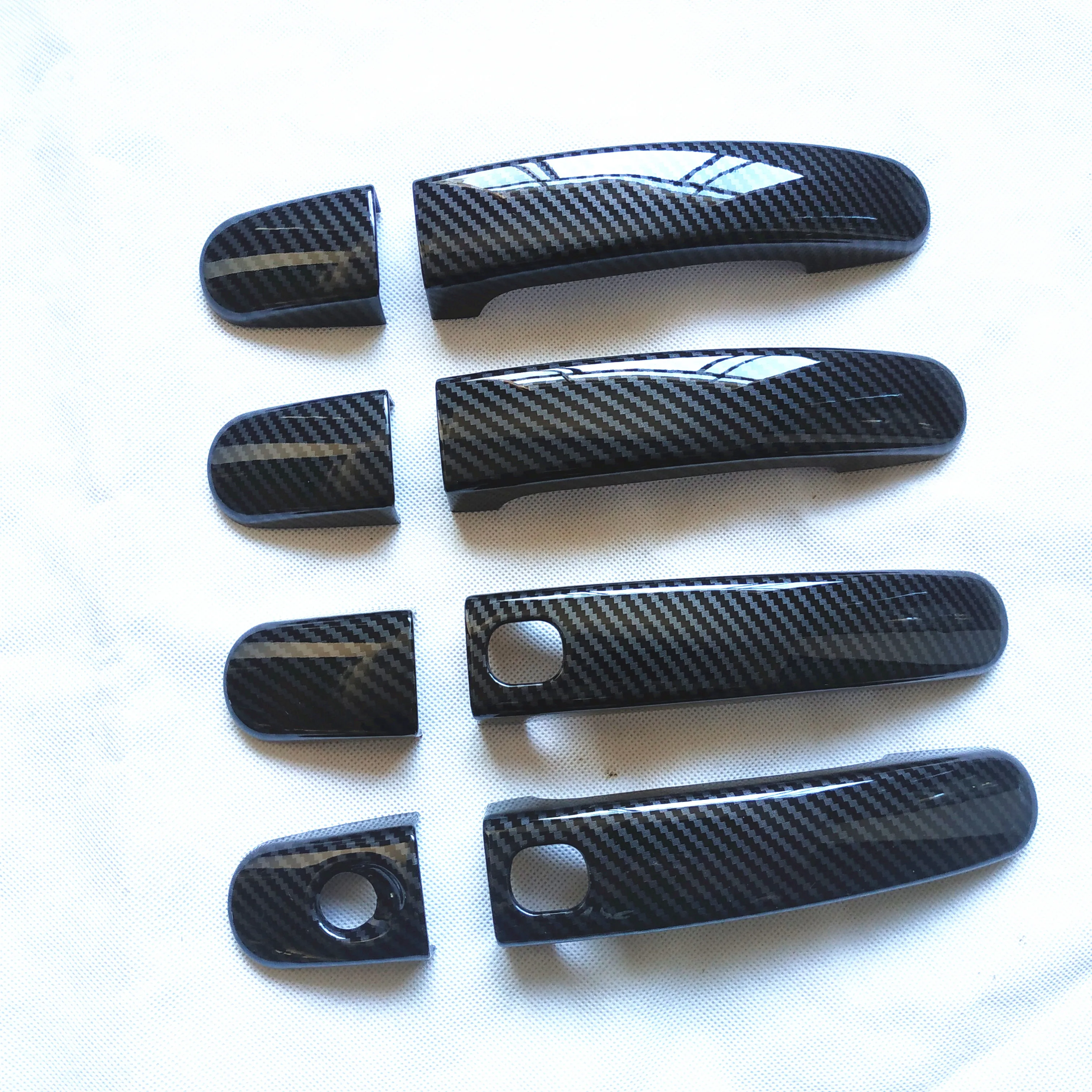 For Ford Focus Fordfocus 3 MK3 III 2012 2013 2015 2016 2017 Accessories Door Handle Cover Trim Plastic Imitation Carbon Fiber