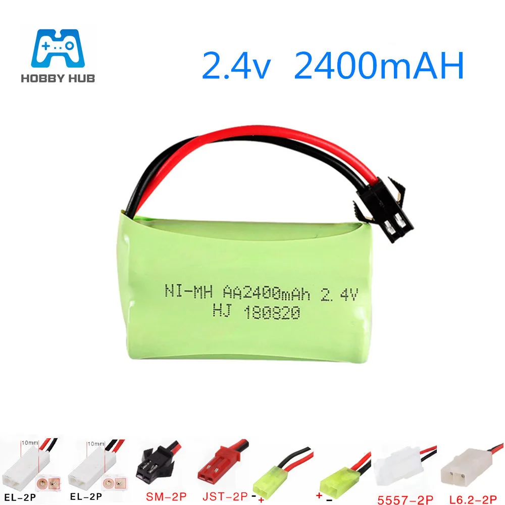 2.4V 2400mAh AA rechargeable battery for remote control toys electric toy tool lighting 2.4 v AA 2400 mah nimh rc toys battery