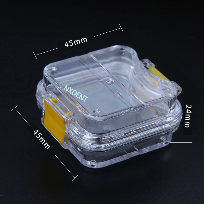 

1pcs New Dental Small Crown-keeping Box Dental Crown Box With Flexible Film Plastic Teeth Tool Material Inside Denture Storage