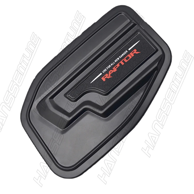 Hanssentune 4X4 1 Pc Matte Black Gas Tank Cover ABS Plastic Tank Cap For FORD RANGER RAPTOR