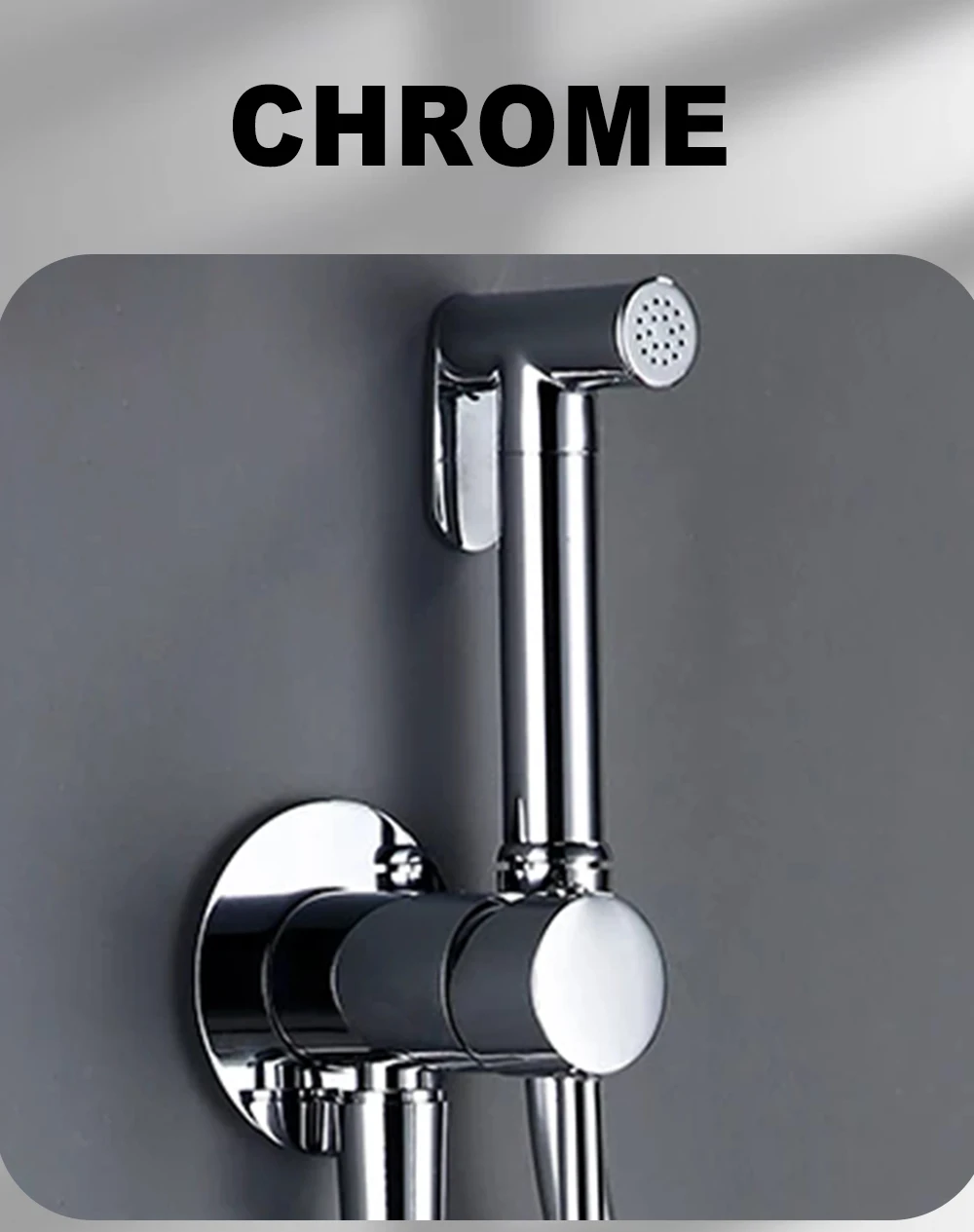 Brushed gold Brass Hand-held Wall-mounted Hybrid Hot And Cold Water With Stand Bathroom kitchen Toilet Faucet Bidet Sprayer