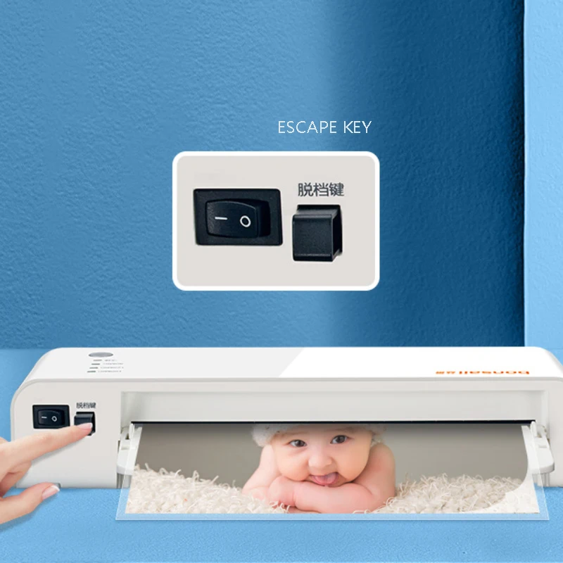 Laminating Machine A4 Document Photo Film Rolling Machine Household Plastic Sealing Gluing Machine Photo Laminating Machine