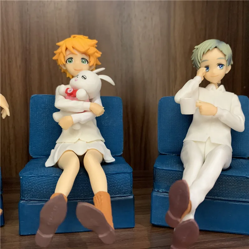 إيما نورمان راي نموذج لجسم الجلوس أريكة المشهد Ver. وعد نيفرلاند البلاستيكية عمل أنيمي جمع لعبة مجسمة هدية 3 أنماط