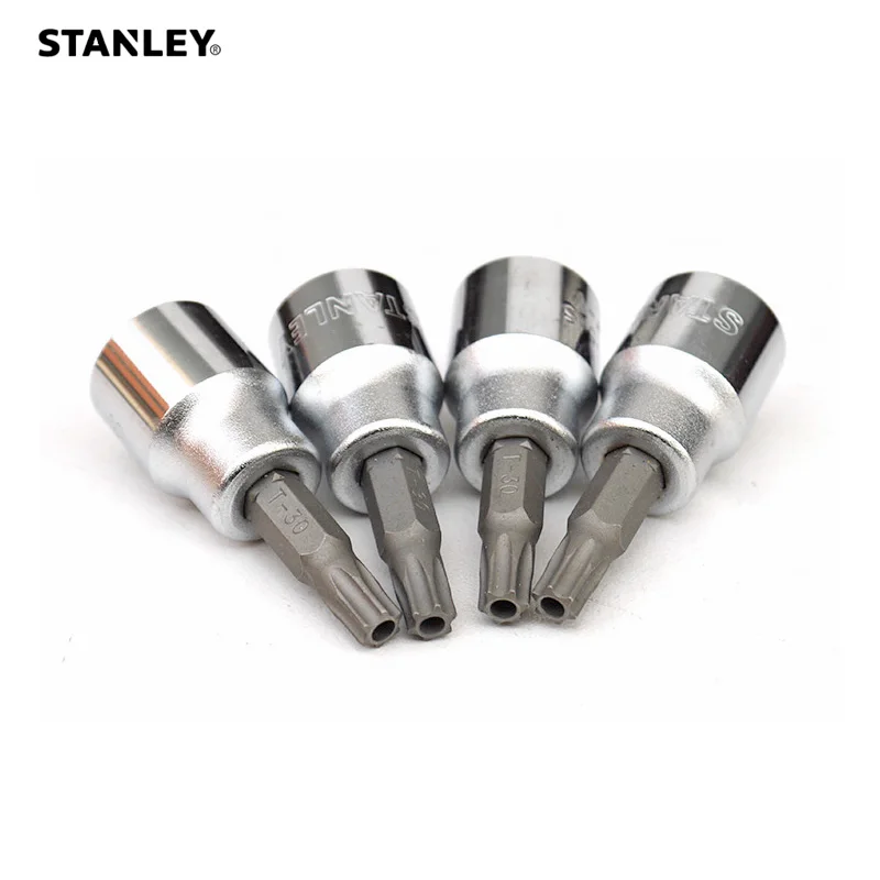 Stanley 1-Piece 3/8 1/2 drive security tamper proof torx bit socket with hole TT10 TT15 TT20 TT25 TT27 TT30 TT40 TT45 TT50 TT55