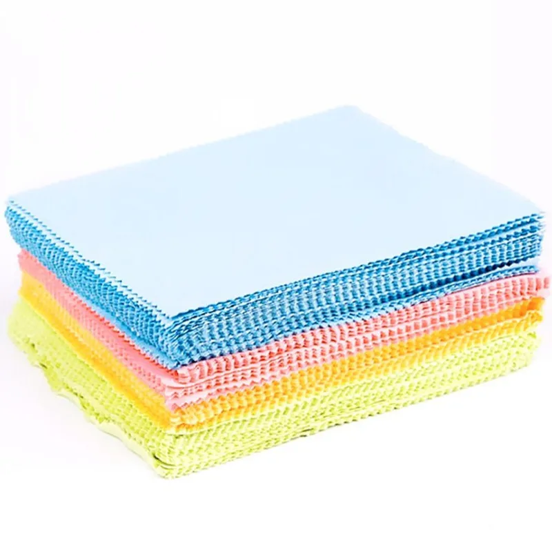 100Pc panno per la pulizia degli occhiali morbidi 13*13cm panno per la pulizia in microfibra per occhiali per fotocamera occhiali da sole occhiali da sole lente telefono schermo pulire