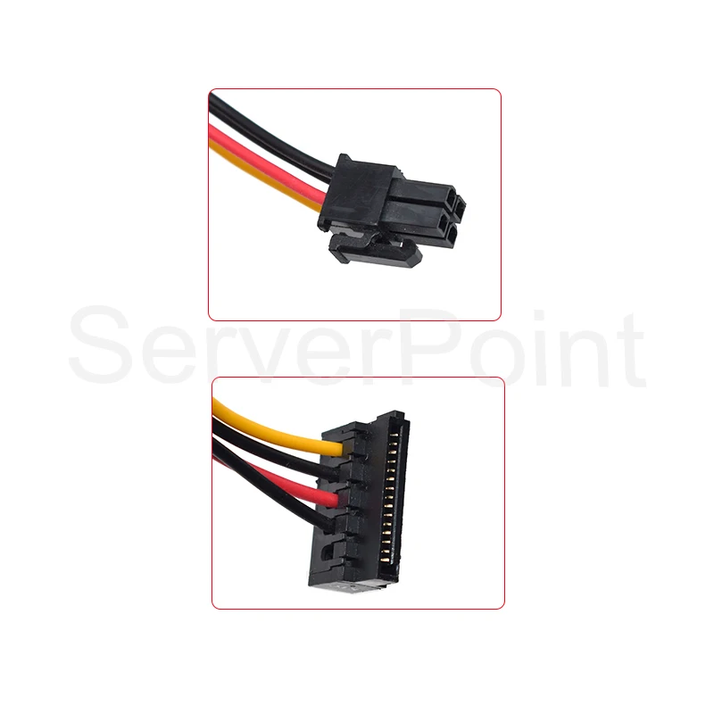 For Pro 6200 Elite 8300 6000 8000  DUAL SATA HDD Optical Drive Power Cable 628568-001 4Pin To Sata Cable