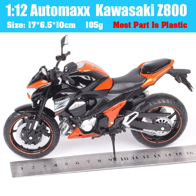 Automaxx 1:12 Scale Kawasaki Z800 Street Racing Bike Diecasts & Toy Vehicle Model Motorcycle Toy Replicas Gift Hobby Collection