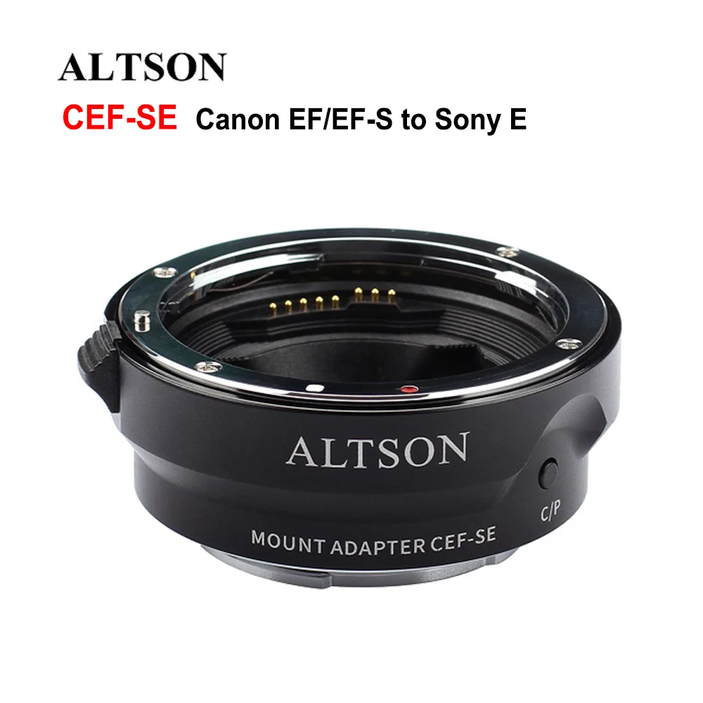 ALTSON CEF-SE Lens Adapter Ring High Speed Auto Focus Anti-Shake Adapters for Canon EF EF-S Lens to Sony E Mount Cameras