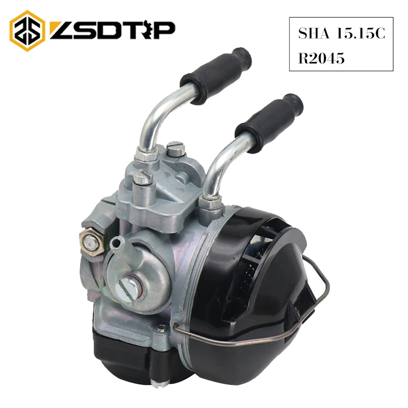 ZSDTRP New Arrival Carburetor For 15 Dellorto SHA 15/15 For PEUGEOT 103 MBK 51 AV10 NEUF Motorcycle Cable Choke