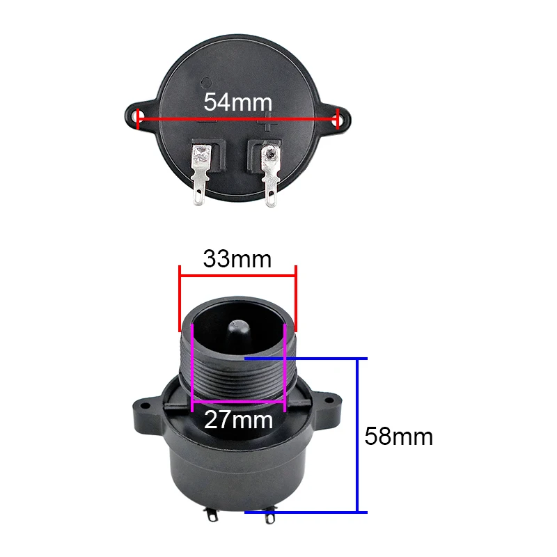 Ghxamp aktualisiert Außen lautsprecher Hochtöner mit Spule piezo elektrische Keramik Rundhorn Höhen zubehör 2k-27khz 2St