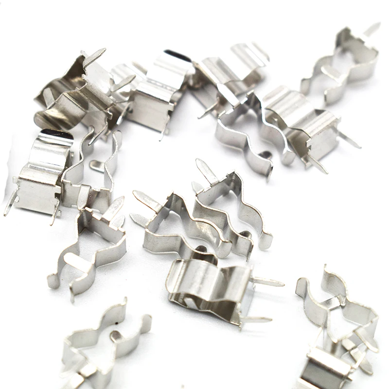 100PCS/Lot  PCB Soldering Mount 5x20mm Fuse Holder Clip Chassis 5*20mm  Glass Quick Fast Blow Fuses Welding Holder