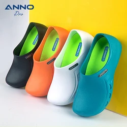 ANNO Soft Doctors Nurses Anti-slip Protective Clogs Operating Room Slippers Chef Work Flat Hospital Foot Wear with Shoes Pad