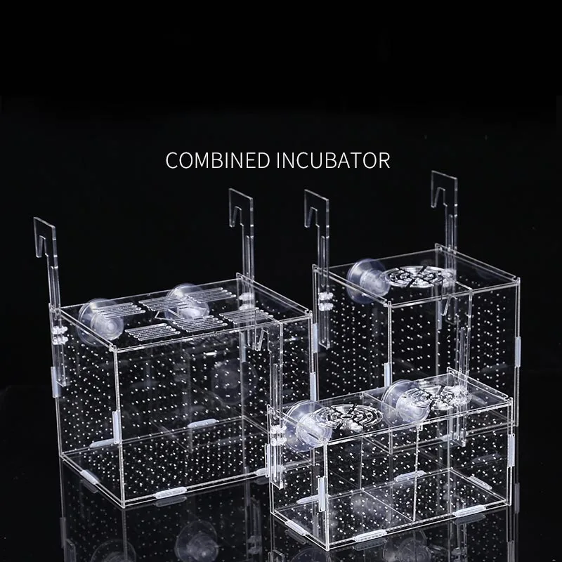 

Fish Tank Aquarium Box Small Fish Isolation Net Tropical Fish Breeding Box Production Box Acrylic Aquarium Supplies 30X20X20CM