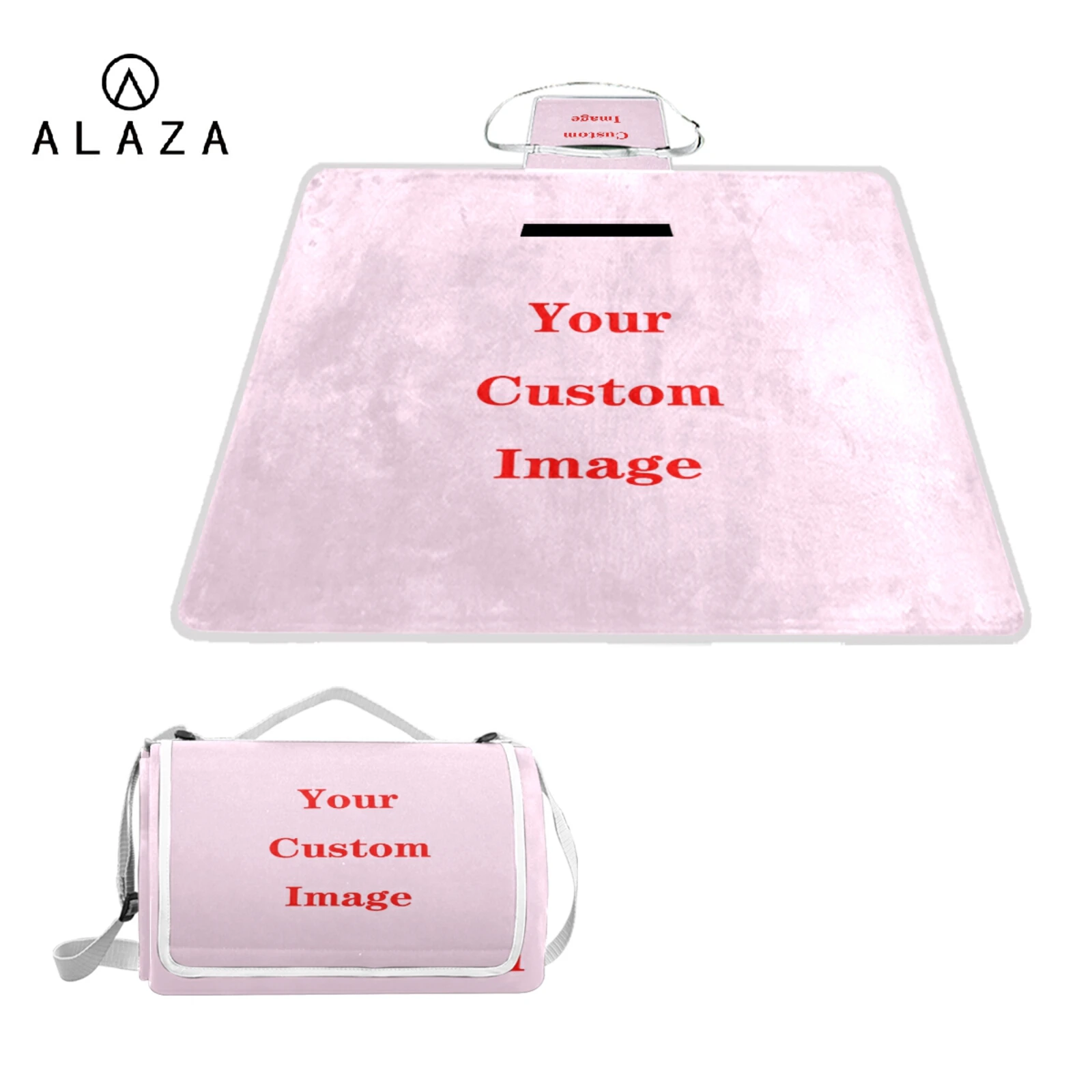 

Custom pattern Pocket Beach Blanket Folding Camping Mat Portable Lightweight Mat Outdoor Picnic Mat Beach Moisture-proof Pad