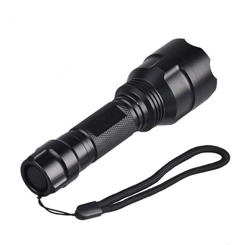 Professional Green Flashlight 18650 High Quality Light 3W XPE LED Green Light Tail Rope For Hunting Camping