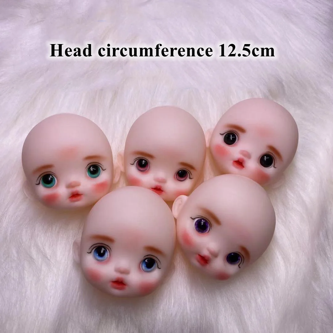 

1/8 Scale BJD or OB11 Body Doll Accessories Hand-Painted Makeup Head Only Sell Head ,Not Include Body , Clothes & Wigs A0950