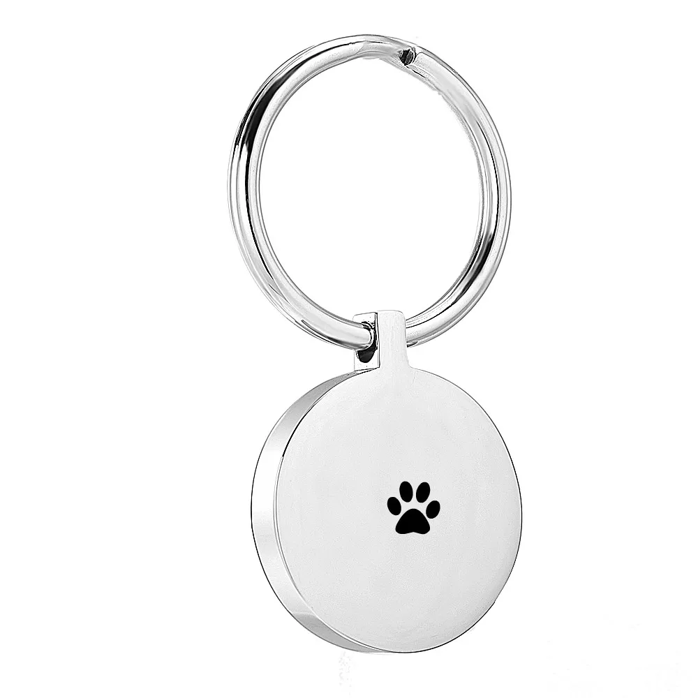 High Quality Stainless Steel Pet Urn Keychain for Dogs Ashes,Pet Palm Feet Memorial Ash Keepsake Cremation Jewelry