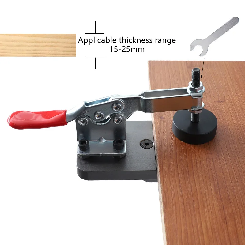 35mm Hinge Jig Concealed Boring Hole Opener Aluminum Alloy Woodworking Drill Guide Locator for Door Cabinet Installation Tool