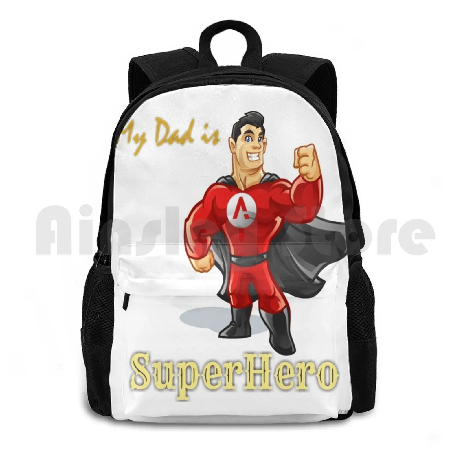 Superhero , Dad , Superdad , Outdoor Hiking Backpack Waterproof Camping Travel Dad Father Superhero Fathers Day Super Dad Super