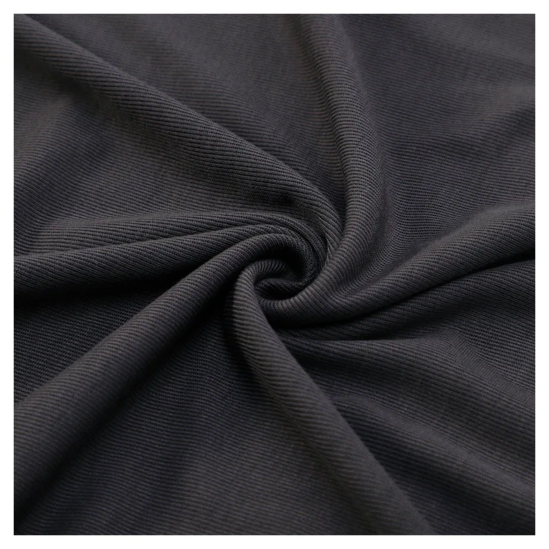 

Width 66" Solid Color Fashionable Comfortable Elastic Knitted Thread Fabric By The Yard For T-Shirt Vest Material