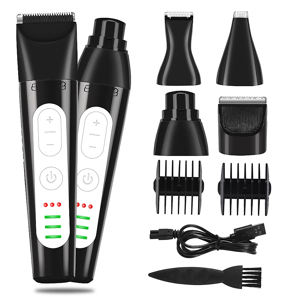 

Rechargeable Electric Pet Hair Trimmer 4 In 1 Dog Nail Clippers for Dog Nail Grinders Pet Quiet Cat Paws Nail Grooming Trimmer