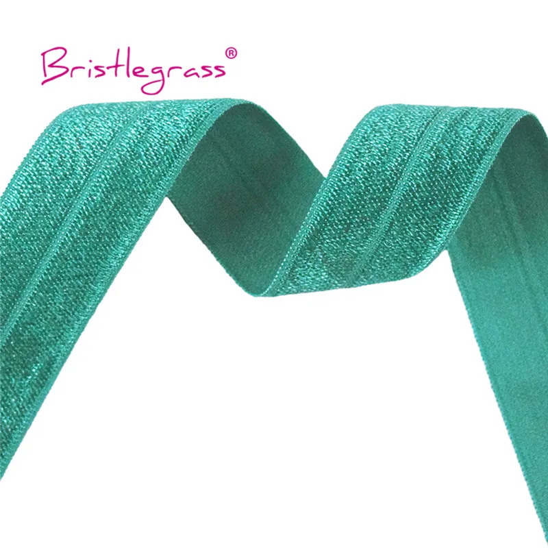 BRISTLEGRASS Großhandel 50 Yard 1 Zoll 25mm Glänzendes FOE Faltbares Elastisches Spandex-Satinband für Stirnbänder, Haarbänder, Kleider und DIY-Näharbeiten – Detail 40