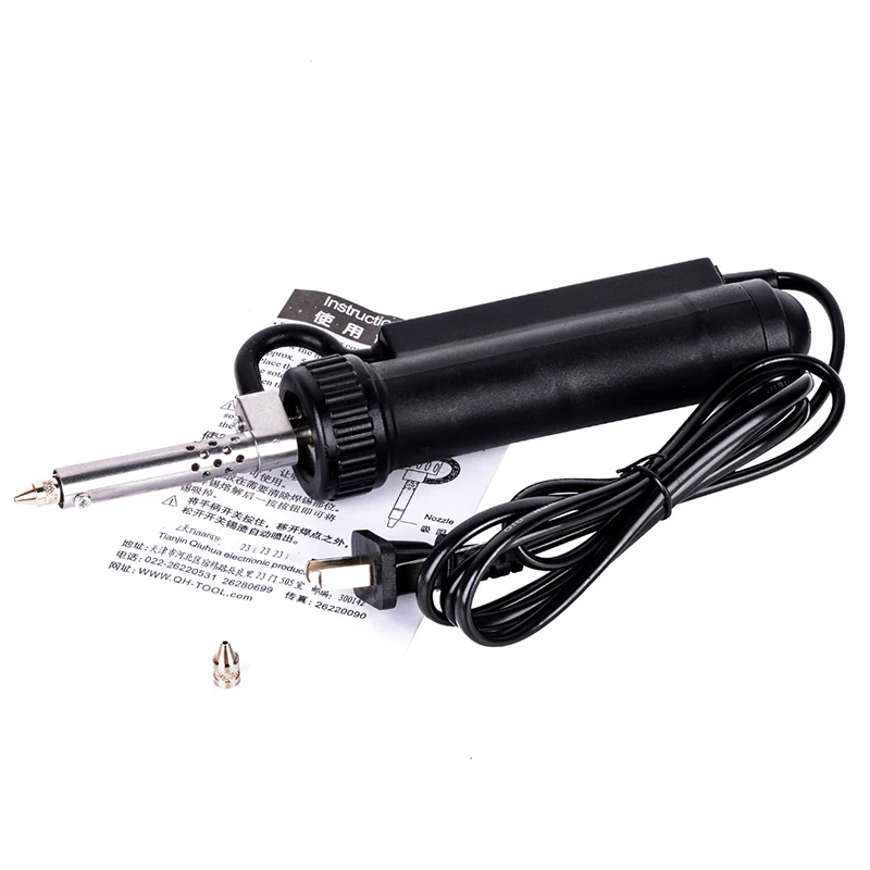 30W 220V Electric Vacuum Solder Sucker Desoldering Pump Welding Repair Tools black