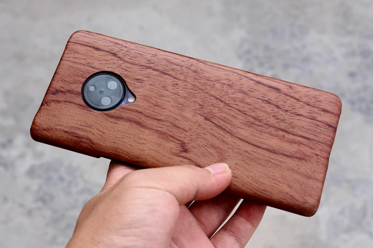 For vivo nex 3  walnut Enony Real Wood Rosewood Redwood Apricot MAHOGANY Wooden Back Hard Case Cover