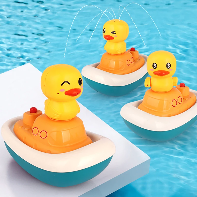 New Electric Duck Water Spray Bath Toys For Kids Baby Bathroom Bathtub Faucet Shower Toys Children Swimming Water Game Gifts