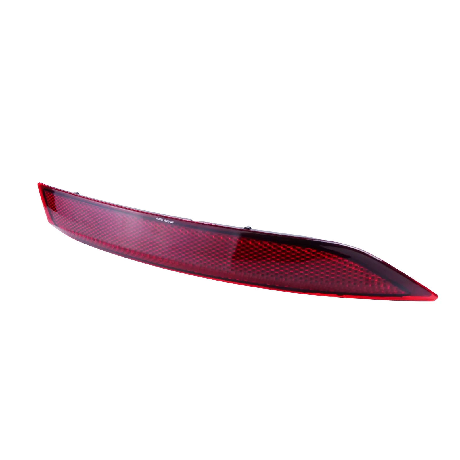 ANGRONG 1X Red Lens Rear Bumper Reflector Assembly O/S Right For VW Polo Hatchback 2014-17