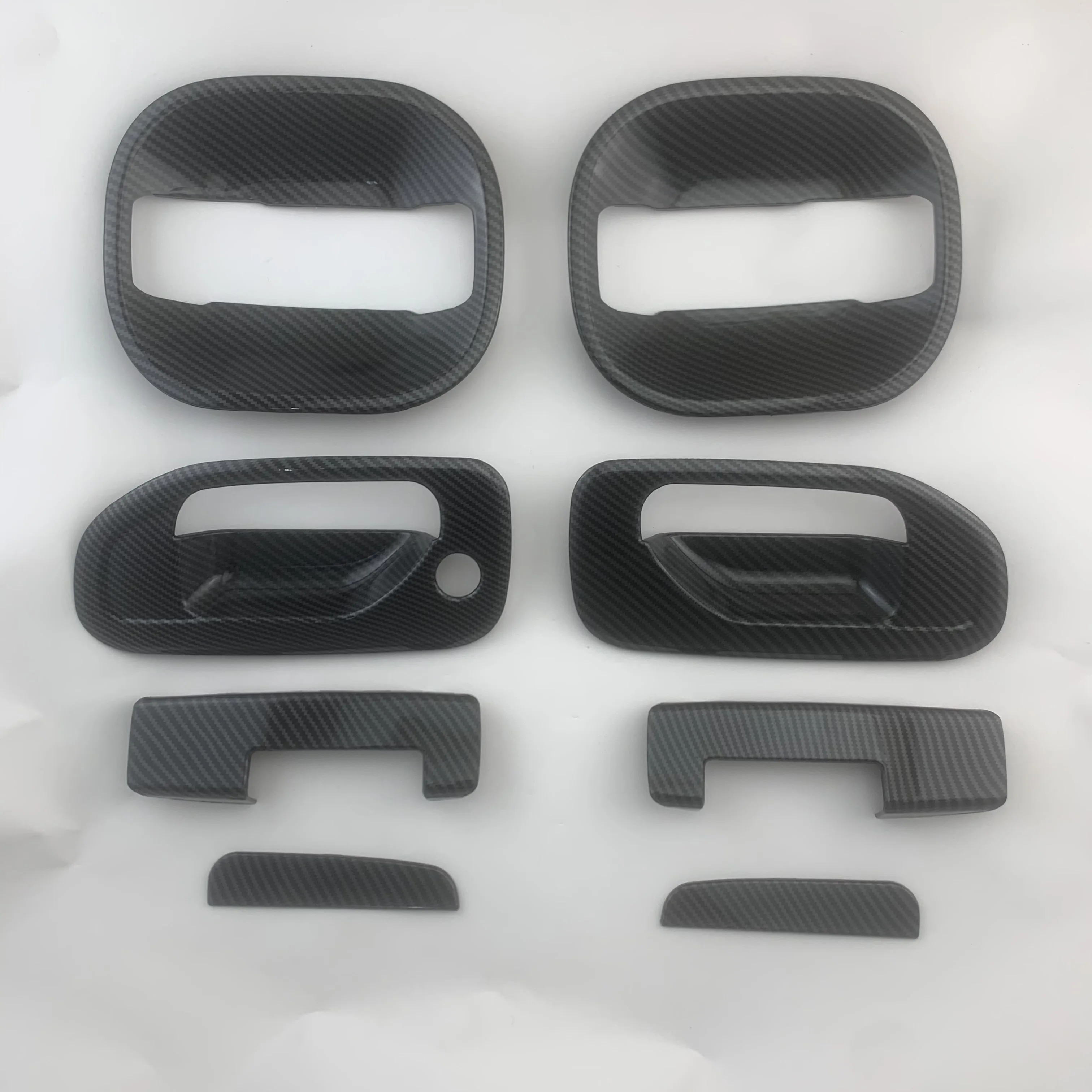 2010 - 2018 For Nissan NV200 Evalia Chrome plated/carbon fiber style Door Handles Bowl Cover ABS Plastic Chrome Plating 4PCS