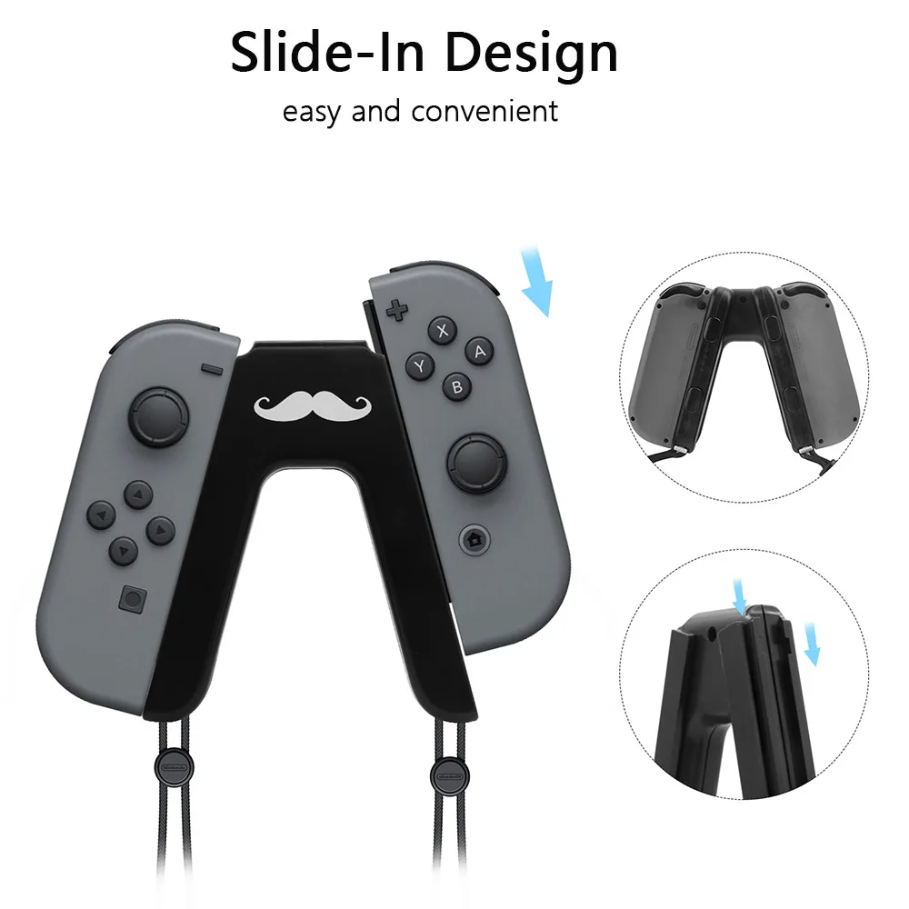 V 브래킷 홀더 핸들 그립 Suppor 닌텐도 스위치 NS OLED 조이 콘 컨트롤러 Gamepad 핸드 그립 조이스틱