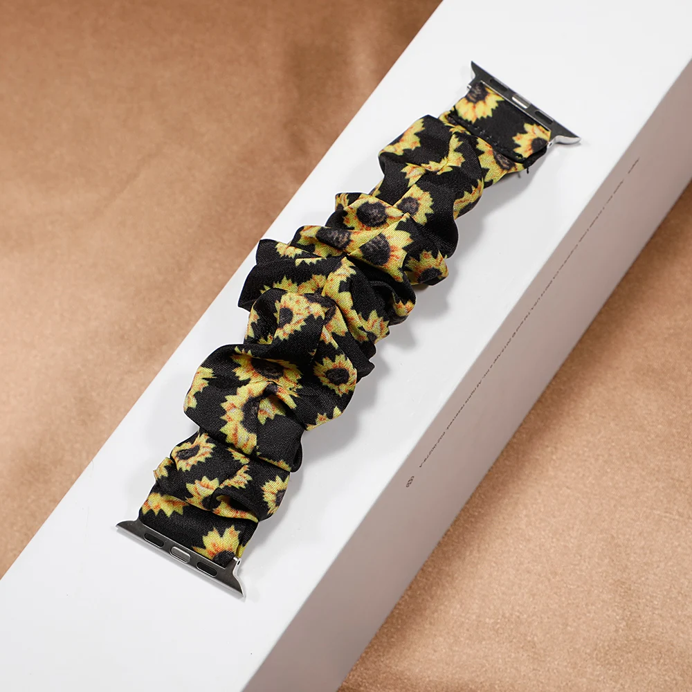 여성용 및 여아용 스크런치 스트랩, 애플 워치 밴드, 40mm, 44mm, 41mm, 45mm, 38mm, 42mm, iwatch 팔찌, 애플 워치 시리즈 7, 6, se, 5, 4, 3, 2