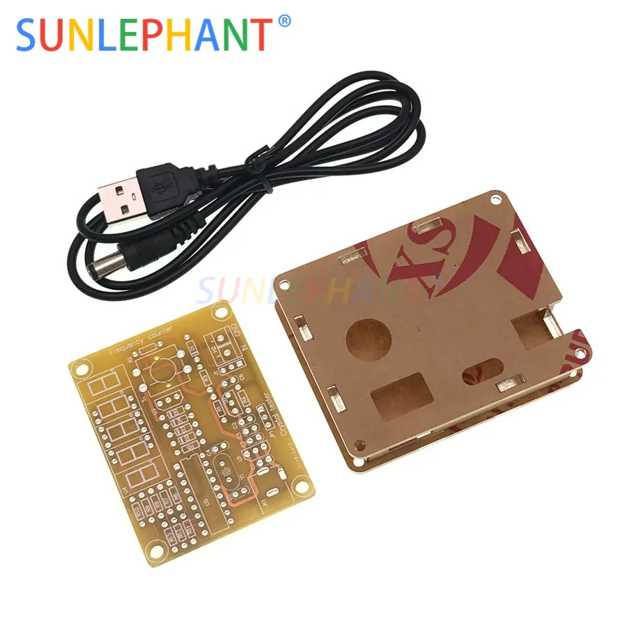 DIY Kits Shell Parts Tester Frequency Counter Tester With Housing Kit Acrylic Case Box