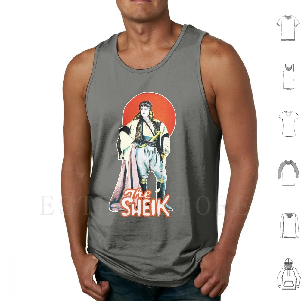 Hd The Sheik ( 1921 )-Silent Movie Tank Tops Vest Cotton The Sheik George Edith Maude Hul Monte Katterjohn Rudolph Agnes Ayres