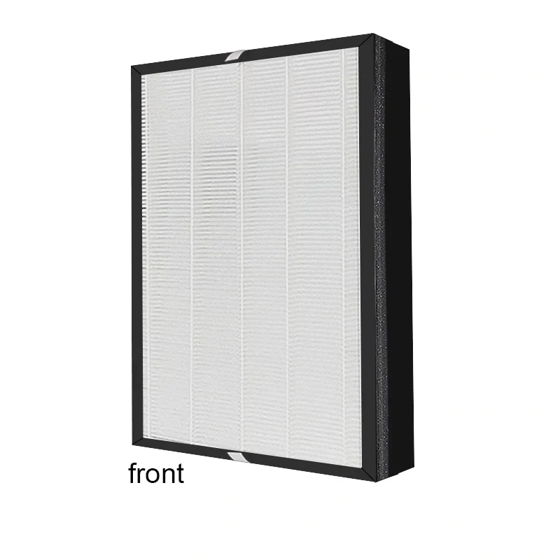 PM2.5 Replacement H13 Hepa Filter + Activated Carbon Filter 259*259*30mm For Delonghi Air Purifier AC150