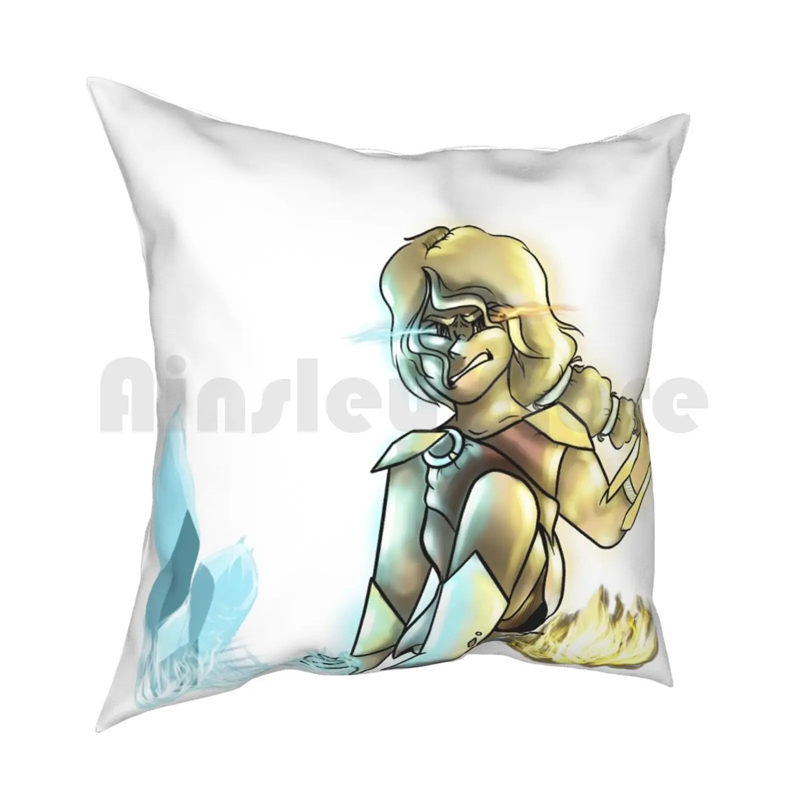 Henderson Pillow Case Printed Home Soft DIY Pillow cover Cutie Powers Superhero Fire Ice