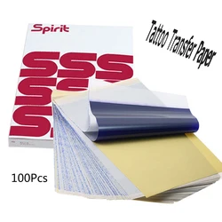 Pochoir thermique pour tatouage, 100 feuilles de papier de transfert, format A4, imprimante de maquillage, Piercing, livraison directe