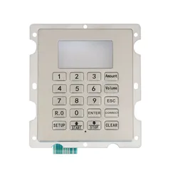Customized Panel Mount Fuel Dispenser Keypad Rugged Stainless Steel Gas Station Keyboard With 20 Keys