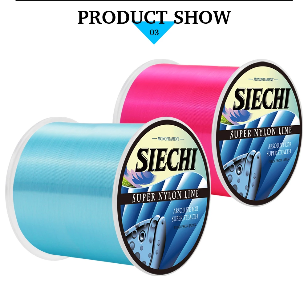 2026 Brandneue 500m Nylon-Angelschnur Superstark 4,4LB - 28,6LB 7 Farben Japan Monofilament Hauptschnur Angelzubehör – Detail 13