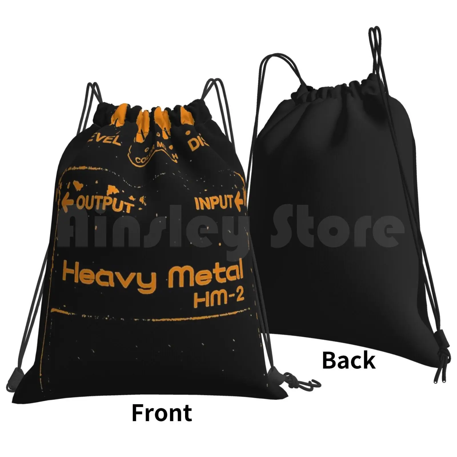 Chainsaw Guitar Pedal (-2 ) Backpack Drawstring Bags Gym Bag Waterproof Chainsaw Guitar Pedal 2 Fashion New York Pattern